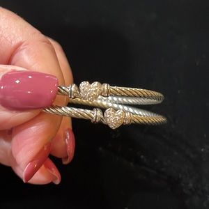 David Yurman cable collectibles Heart Bracelets